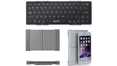 El teclado plegable Bluetooth ideal para teletrabajar en verano