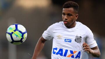 Rodrygo se despide del Santos este miércoles.