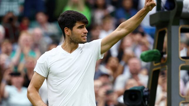 Alcaraz, a dos pasos de repetir título en Wimbledon