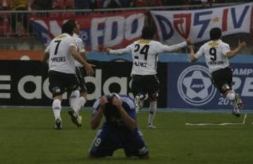 7 de noviembre de 2010. Colo Colo empata 2-2 a Universidad de Chile con gol de Javier Cámpora en el 93’, en un partido válido por el Torneo Nacional.