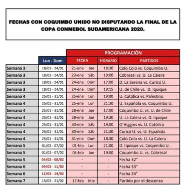 Depende de Coquimbo: ANFP define fechas de partidos decisivos