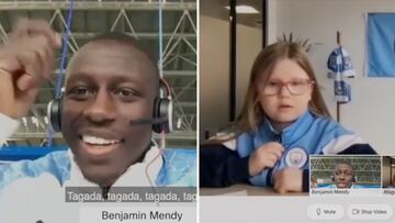 El chiste malo de Mendy a dos niñas hinchas del City