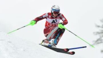 Henrik Kristoffersen, durante la competición.