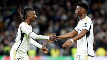 Camavinga y Tchouameni, con el Real Madrid.