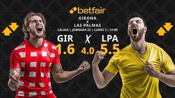 Girona FC vs. UD Las Palmas: horario, dónde ver, pronósticos y clasificación