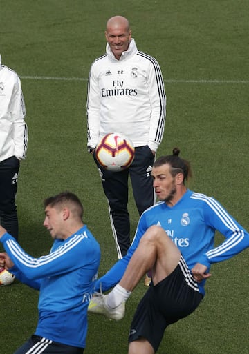 El Real Madrid entrena antes del partido en Leganés