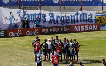 La imágenes de la práctica de la selección en el Ducó