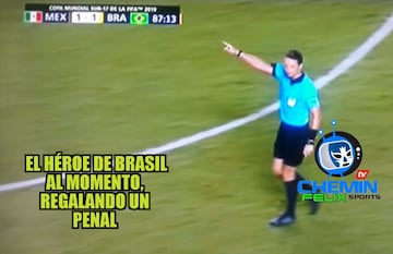 Los memes lloran la derrota de México ante Brasil