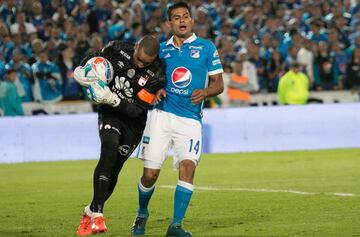 Partido de ida de la Final Liga Águila 2017-II en el estadio El Campín. Millonarios ganó 1-0 a Santa Fe.