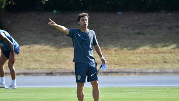 Rubi en unentrenamiento.