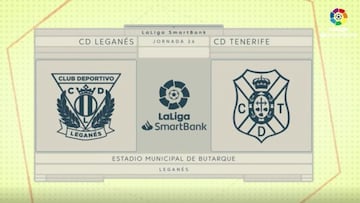 Resumen y gol del Leganés vs. Tenerife de LaLiga SmartBank