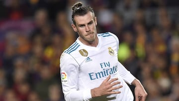 Bale, durante el Barcelona - Real Madrid.