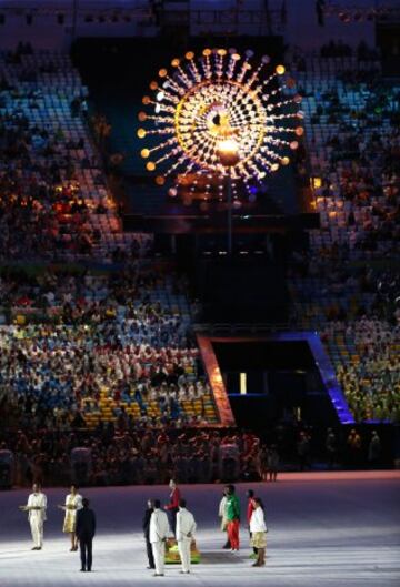 Riveros lideró a Chile en la ceremonia de Clausura