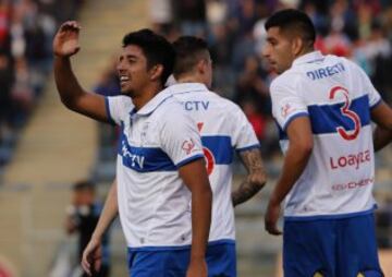 Así festejó Universidad Católica ante Iquique en San Carlos de Apoquindo. 