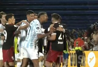 Escándalo en el River-Racing: un escupitajo desató esta pelea