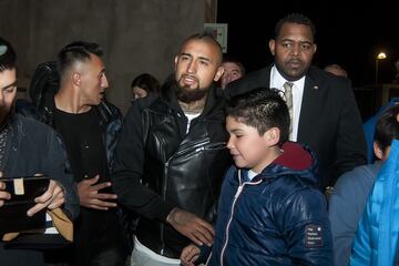 Santiago 30 Mayo 2017.
Arturo Vidal participa en actividad en el estadio que lleva su nombre.