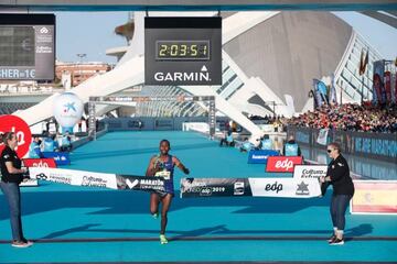 Atanaw Alayew, ganador del Maraton Valencia Trinidad Alfonso EDP.