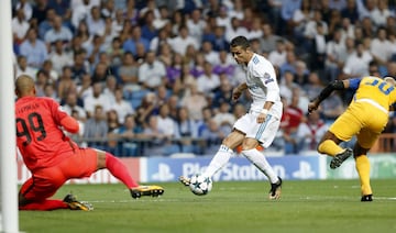 1-0. Cristiano Ronaldo marcó el primer gol.