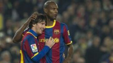 Abidal no descarta que Messi pueda dejar el Bar&ccedil;a.