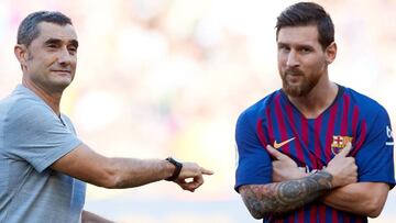 Valverde: "Es una opción que Messi empiece en la banda"