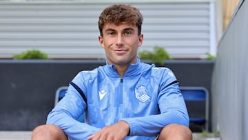 Mikel Goti, jugador de la Real Sociedad que ha subido a la primera plantilla.