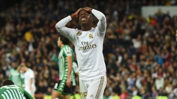 Vinicius, durante el Real Madrid-Betis.