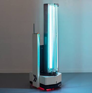 Un robot hecho en España desinfecta hospitales en Burgos