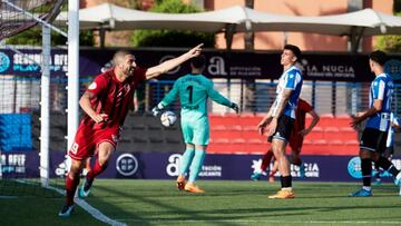 Imagen del partido entre el Arenas y el Espanyol.