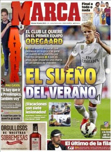 Portadas de la prensa deportiva