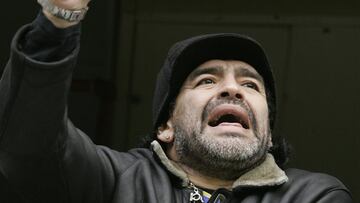 Diego Armando Maradona en La Bombonera.