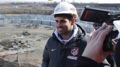 Diego Costa, cuando el Wanda Metropolitano eran &quot;las obras de La Peineta&quot;. 