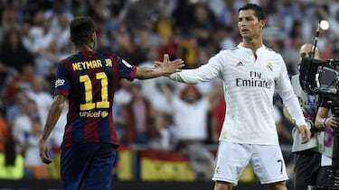 Los 39 de Cristiano, y los 32 de Neymar: día y noche