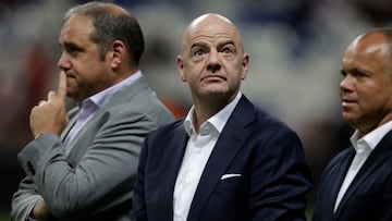 Soccer Football - Concacaf Women Championship - Final - United States v Canada - Estadio BBVA, Monterrey, Mexico - July 18, 2022 FIFA president Gianni Infantino REUTERS/Daniel Becerril