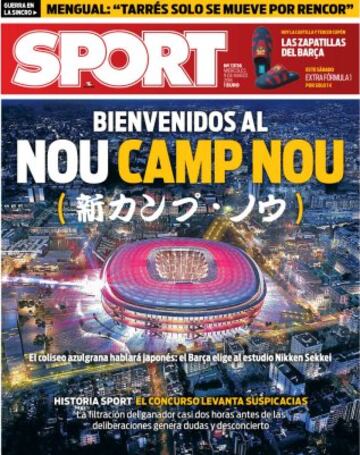 Portadas de la prensa mundial