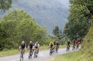 Ciclistas de etapa de hoy.