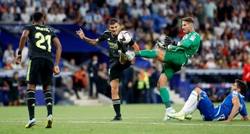 La acción por la que Lecomte fue expulsado en el Espanyol-Real Madrid.