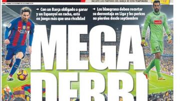 Megaderbi: las portadas catalanas apuntan a partido grande