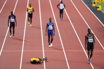 Lesión de Usain Bolt en el 4X100.