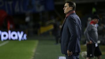 Bogotá, 12 de enero de 2020. En el Estadio Nemesio Camacho el Campín, Millonarios F.C se enfrentó al America en la primera Fecha del Torneo ESPN 2019. En la foto: Alexandre Guimarães Tecnico del America de Cali. (Colprensa - Sergio Acero)