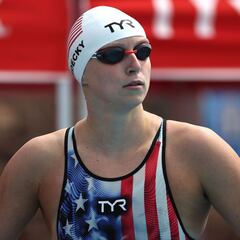 Ledecky, por el "buen camino" para hacer historia en Tokio