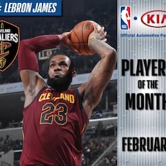 LeBron James y Anthony Davis, los mejores del mes de febrero