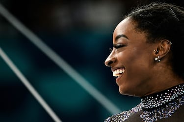 A la gimnasta estadounidense se le ha visto visiblemente feliz a medida que iba transcurriendo la clasificación. 