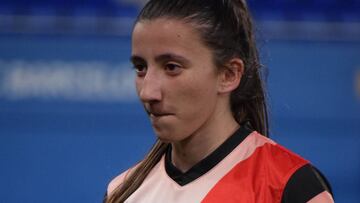 Sheila García con el Rayo Vallecano.