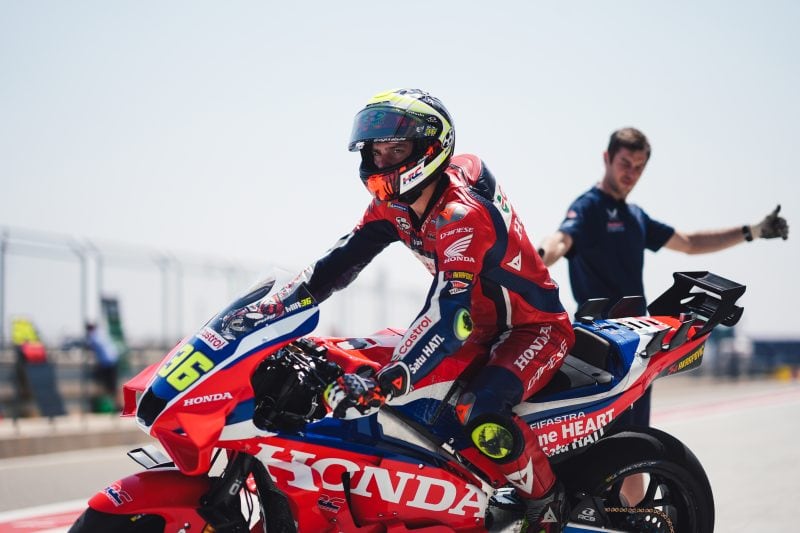 Joan Mir con la Honda de MotoGP.