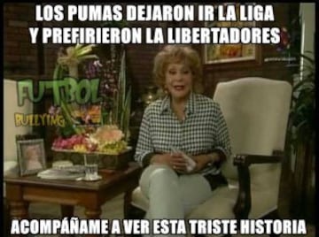 Pumas eliminado de Copa Libertadores y también en los memes