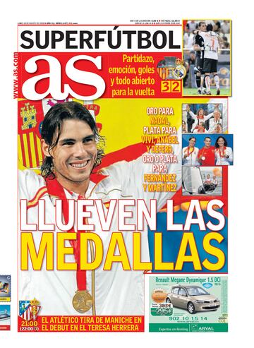 Rafa Nadal a través de las portadas de As