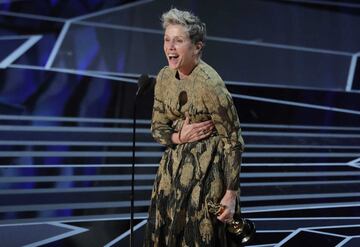 Frances McDormand, ganadora del Oscar a mejor actriz por su papel en Tres anuncios en las afueras.