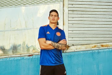 James Rodríguez luce la segunda camiseta de la Selección Colombia