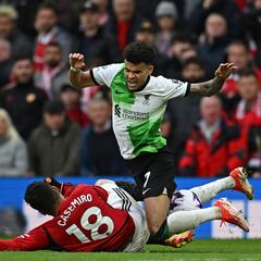 Luis Díaz en Old Trafford: Los números que avalan su entrega