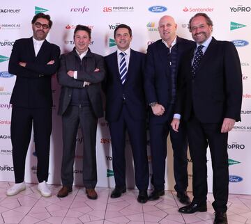 Vicente Jiménez, Javier Mediavilla de la agencia Upartner Media, Martínez Peón, Rony Nessim de la agencia Upartner Media y Juan Cantón.